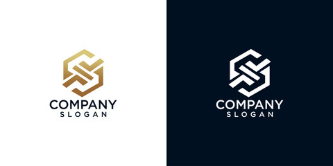 letter s abstract monogram logo design vector