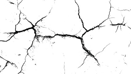Sketch crack texture. Ground cracks background