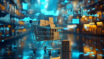 Futuristic grocery store

