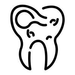 cavity Line Icon