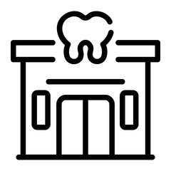 dental clinic Line Icon