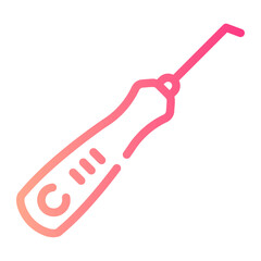 dental irrigator Line Gradient Icon