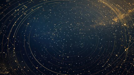 Cosmic Dance: Celestial Symphony of Light and Lines