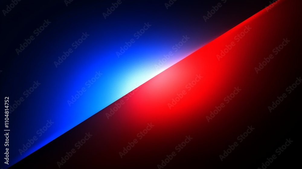 Aufkleber abstract background with red and blue neon light and gradient effect