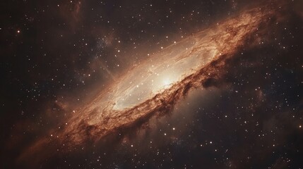 Fototapeta premium Celestial Tapestry: A Pastel Galaxy - Cosmic wonder, pastel galaxy, twinkling stars, soft glow, celestial beauty.