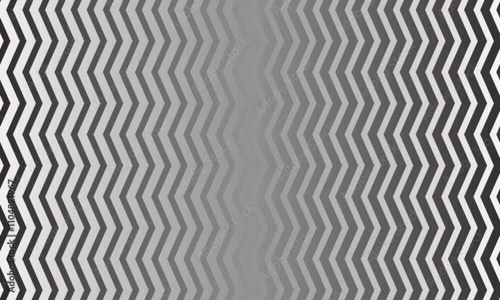 Poster abstract monochrome geometric black white gradient irregular corner wave line pattern can be used background.