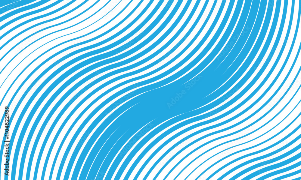 Poster abstract monochrome geometric blue thin to thick twist line pattern can be used background.