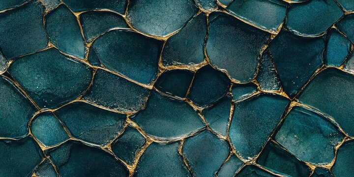 Seamless pattern of cracked multicolored glass for modern design