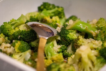Steamed Broccoli with Garlic