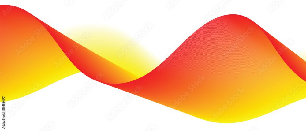 Poster abstract monochrome geometric red white yellow blend line pattern can be used background.