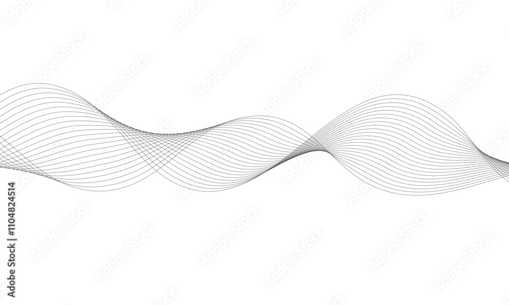 Poster abstract monochrome geometric blend line pattern can be used background.