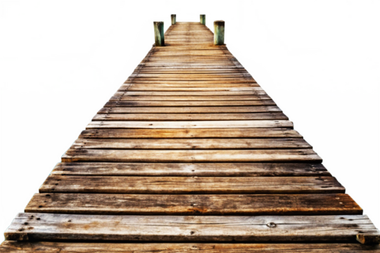 wooden bridge Transparent background