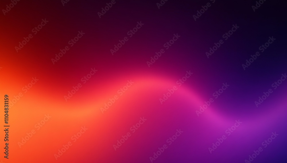 Poster Gradient Background with Deep Purple to Bright Orange Soft Blurry Effect Abstract Colors