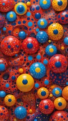 Fototapeta premium Colorful abstract 3D artwork with modern and dynamic artistic patterns