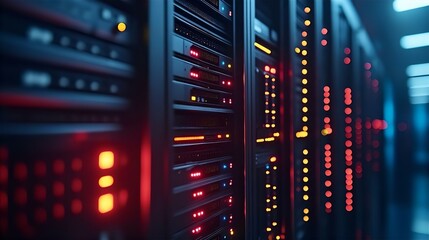 Network Server Room - Data Center Technology and Digital Infrastructure