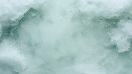 Fototapeta premium Abstract Mint Green Ice Texture Background Cold Frozen Winter Nature