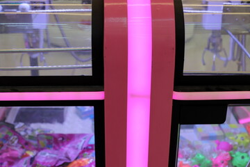 Bright lighting of buildings and structures close-up. Abstract drawings and backgrounds.