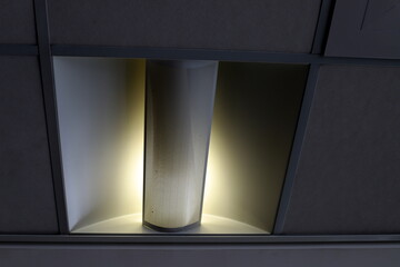 Bright lighting of buildings and structures close-up. Abstract drawings and backgrounds.