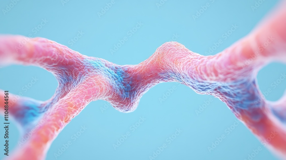 Poster intricate biological networks exploring cellular biology through digital art