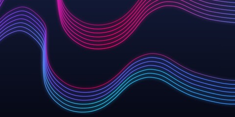 A sleek, minimalist background with a subtle, elegant pattern of flowing, vibrant color lines against a deep blue backdrop