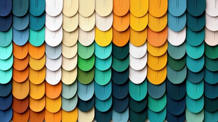 Colorful Leather Texture Background Abstract Teal Orange Yellow Scales Pattern