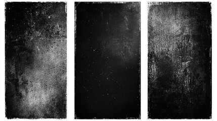 Naklejka premium Overlay texture set. Different types of texture stamps, White concrete wall as background, 