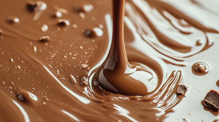 Rich and Smooth Melted Chocolate Background