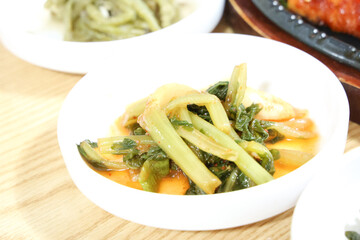 Korean side dish. Young radish kimchi