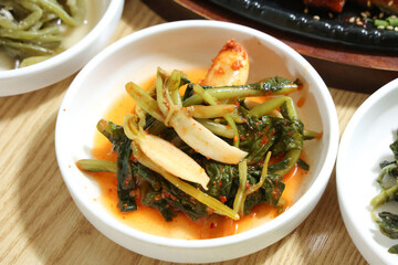 Korean side dish. Young radish kimchi