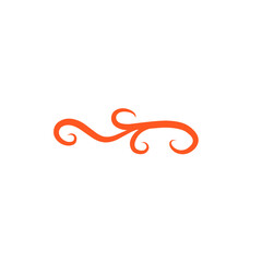 red swirl decoration