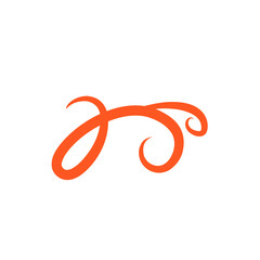 red swirl decoration