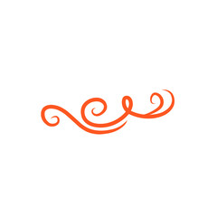 red swirl decoration