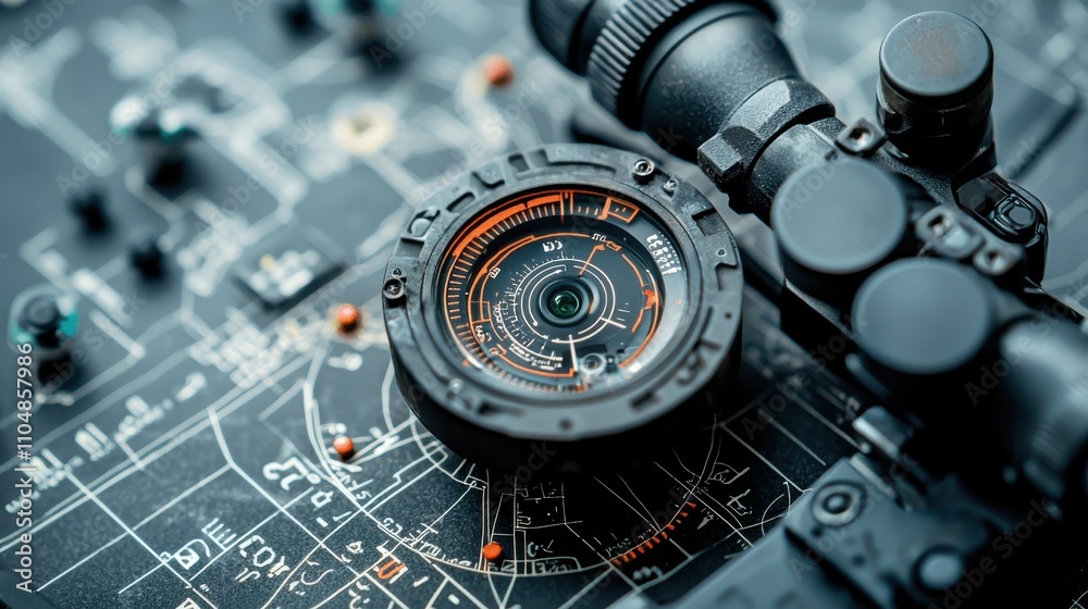 Leinwandbilder precision control closeup of military technology on drone controller tactical operations high-tech e