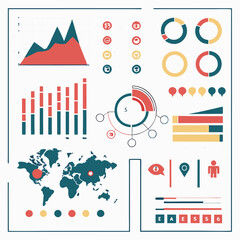 Obraz premium Creative Vector Infographic Elements Pack for Business Presentations