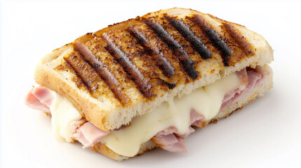 Toasted Ham and Cheese Panini with Melted Center