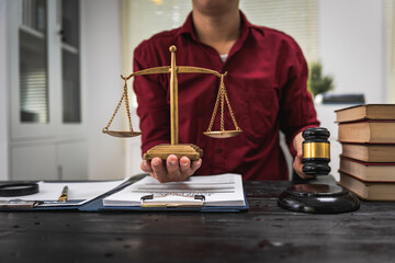 Close-up of a Thai lawyer symbolizing justice.Offering legal services online consultations.Justice emphasizes fairness,represented by Queen Justice as a universal symbol of equality  lawful guidance