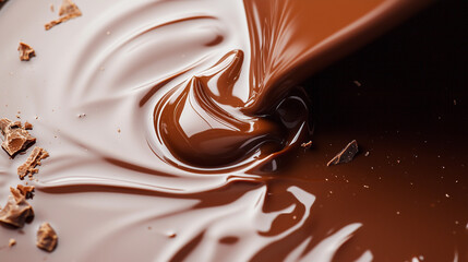 Close-Up of Sweet Melting Chocolate