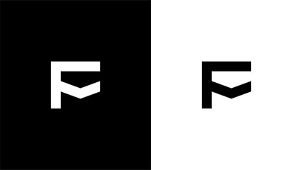 Letter F mail or F message logo concept vector icon