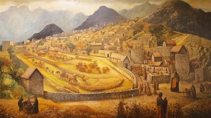 town in the mountains