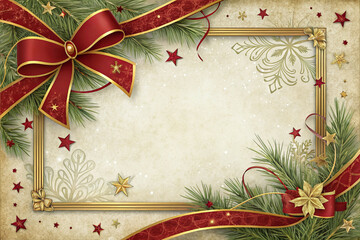 Christmas & Happy New Year Festive Frame