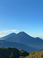 mountain landscape with clouds
