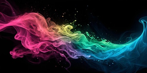 Obraz premium Abstract Colorful Smoke