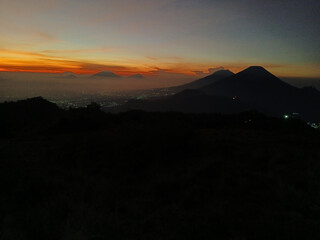 sunrise over the mountains