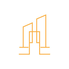 Modern City skyline vector illustration in flat design