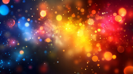 Obraz premium Magical beautiful with bright bokeh Background With Natural Bokeh And Bright Golden Lights bokeh lights on colorful background Magical background with bright bokeh with beautiful color