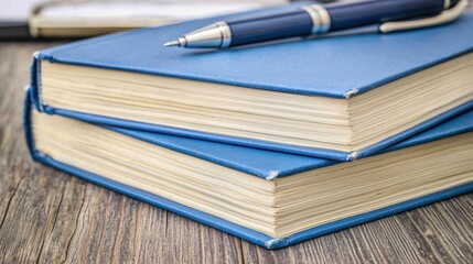 Stack of Medical Brochures About Bronchitis on Wooden Table