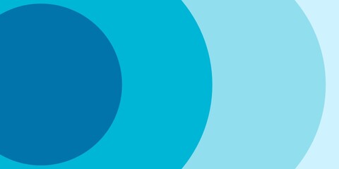 A vibrant abstract background with overlapping circles in shades of blue