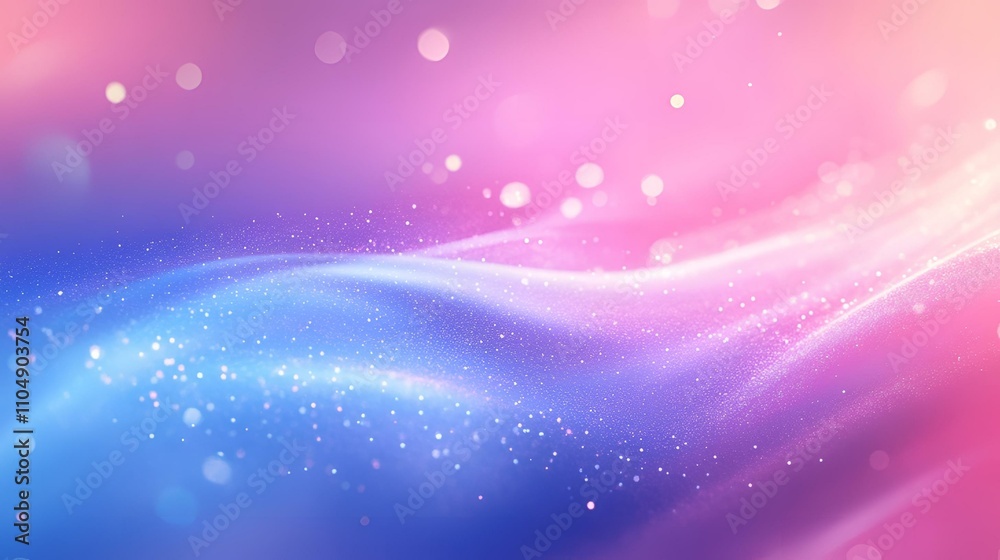 Wall mural elegant bokeh abstract background with soft, blurred lights and gentle glow, creating a sophisticate