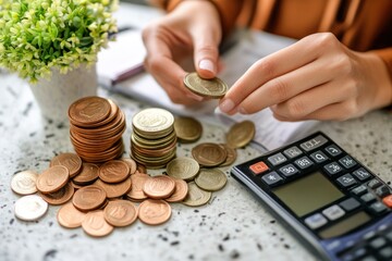 Frugal economy choices, people selecting budget-friendly products