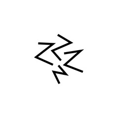 Sleep snore bubble symbol design